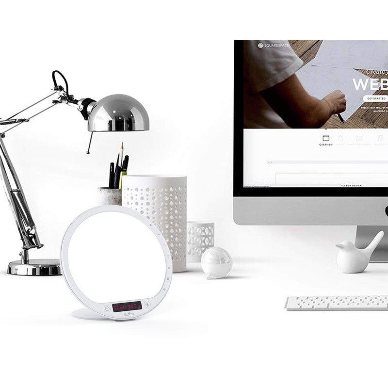 Light Alarm Clock - 10000 Lux UV Free Full Spectrum