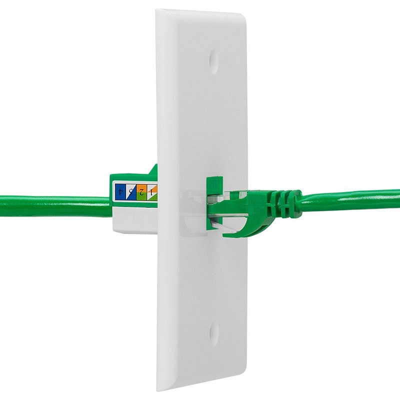 Cmple - RJ45 Keystone Jack 90 Degree Cat6 Keystone Jack