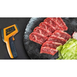 KETOTEK Laser Thermometer Gun Infrared Thermometer Digital Non Contact Food Thermometers -50℃ - 600℃ (-58-1112℉) IR Thermometer Professional Grade Temperature Tester Recorder (not for human)