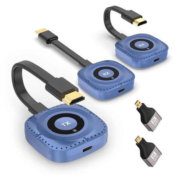 LZLOO Wireless HDMI Transmitter and 2 Receiver 4K Decode 165FT/50M,