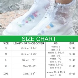 Litoexpe 2 Pack Waterproof Shoe Covers, Non-Slip Reusable Galoshes Protectors for Outdoor Activities, Camping (Size of 38-39)