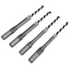 4Pcs Square Hole Drill Bits Woodworking Bearing Steel Wood Drilling
