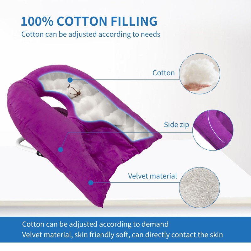 Beatvive Face Down Pillow for Sleeping, Prone Pillow for Vitrectomy
