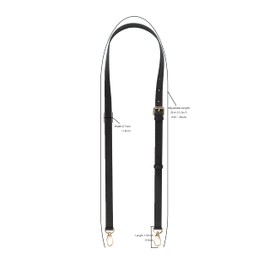 GOXTECH Vachetta Leather Adjustable Crossbody Strap for ， women's crossbody handbags（Coffee）