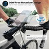visnfa New Upgraded Bike Phone Mount Holder Two Connectors Quickly
