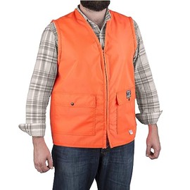 HD Blaze Orange Hunting Vest, Briarproof, Made in U.S.A. (4XLarge)