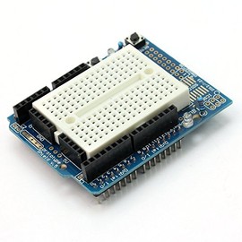 RoboJax Prototype Shield with Mini Breadboard for Arduino