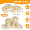 30 almohadillas de esponja natural de luffa, 100% esponja de