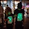 Illuminated Apparel T-Shirt Fluorescente Interattiva (Nero/Verde, M)