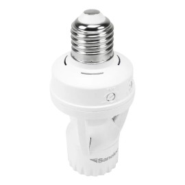 Sanelec Portalampara Sanelec Sensor Movimiento 360º Color Blanco