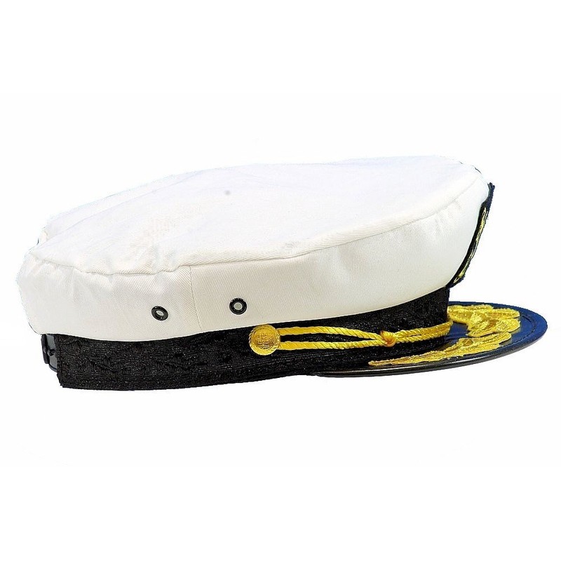 Dorfman Pacific Co. Men's Yacht Cap, White, One Size
