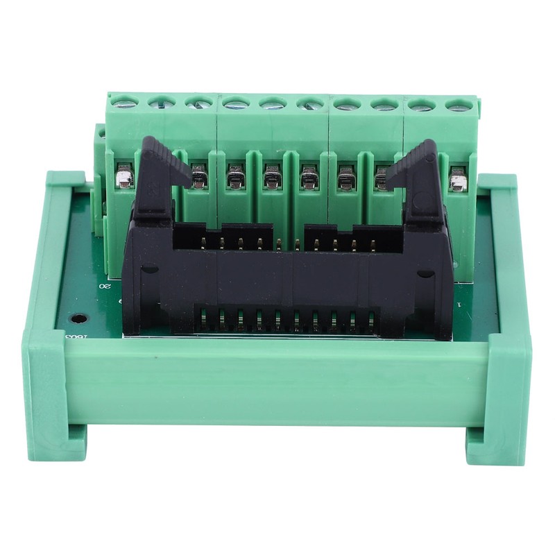 Terminal Block Connector PLC Module IDC-20P 35mm DIN Rail Wiring