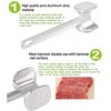 Meat Tenderizer, Stainless Steel Meat Hammer Mallet,Meat Hammer Tenderiser Tenderizing
