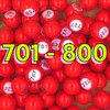 Tapp Collections Raffle Balls Number Set (701-800) - 100 Plastic