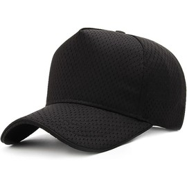 Laquest Mesh Trucker Cap, Hat (Up to 25.6 inches (65 cm), Baseball Cap, Men's, Women's, Black