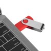 USB Flash Drive Candy Red Rotatable Portable Storage Memory Stick
