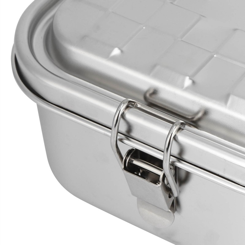 Single Layer Lunch Box Food Bento Container Stainless Steel 304