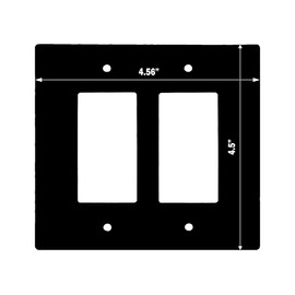 Decorative Wall Switch Cover Plate - Birch Trees Decor Switch Plate - Great For Cabins With Refreshing Greys (Double Rocker Switch Cover)