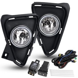 ANDPLAY Bumper Fog Lights Compatible with 2016 2017 Toyota RAV4 Clear Driving Fog Lamps A pair W/Bulbs + Switch Wiring Kit neblineros para autos delantero