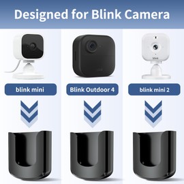 Blink Outdoor Camera Mount, No Drilling Mount Bracket Compatible with Blink Outdoor 4/ Blink Mini 2/ Blink Mini Camera, Adhesive No Screws Mount for Blink Cameras,3Pack (Blink Camera is Not Included)