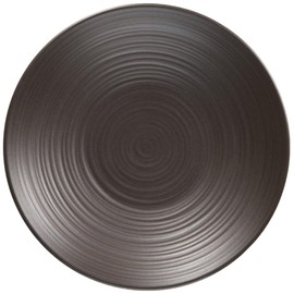 Hakusan Pottery Rust Roll (φ4.7 x 0.9 inches (φ12 x 2.2 cm), Black (Approximately) φ4.7 inches (12 cm), Ceramic Tea Saucer, Hasami Ware, Made in Japan