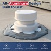 Safoner Aluminum RV Roof Sewer Plumbing Vent Cap Kit- Metal
