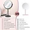 Vanity 7inch Mirror with Lights Rechargeable 1x/10x Double Sided Mirror