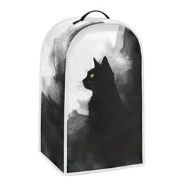 Urndoeng Soft Blender Cover Small Appliance for Kitchen Dust Cover Blender Protector Decoration Machine Washable Ink-Wash Black Cat