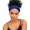 HeadWrap Hairband Pre-Tied Twisted Braid Headband (Blue, One size)