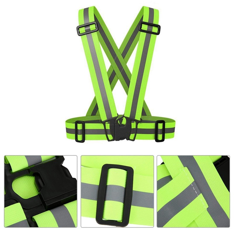 Safety Vest, Reflective Vest Fluorescent Green Cycling Construction High Visibility