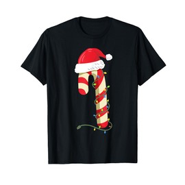 Christmas Candy Cane Funny Santa Xmas Girls Boys Kids T-Shirt