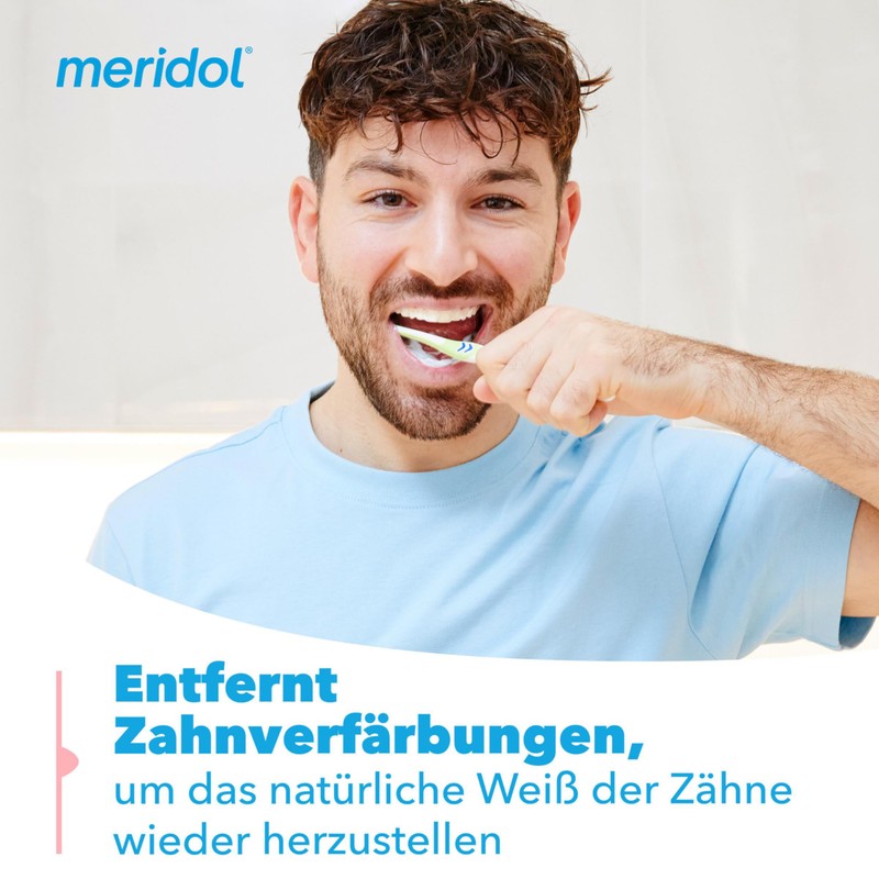 meridol Toothpaste Gentle White, 1 x 75 ml - Antibacterial