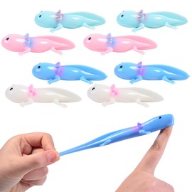 8 PCS Axolotl Squishy, Axolotl Gifts, Axolotl Fidget Toy, Sensory Squishy Toys, Sensory Stocking Fillers Gift for Boys Girls Funny Birthday Present Stocking Filler Toys (Random Color)