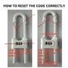 4 Pack Child Proof Sliding Cabinet Door Code Locks Baby