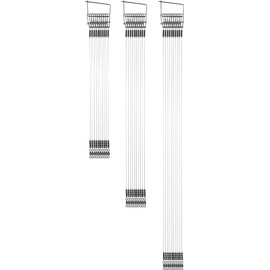 30 x Hard Mono Leader Leaders Load Capacity of 25 kg with Swivels Spin Fishing Pike Leader Spinning Leader for Predatory Fish High Load Capacity for Predatory Fish 30 Pieces 25 cm, 20 cm, 14 cm