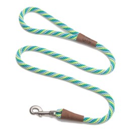 Mendota Dog Products Snap Leash, 1/2-Inch by 6-Feet, Twist Sea Foam