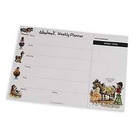 Ponies Desktop Weekly Planner by Thelwell. Fun time Management for Horse Lovers.