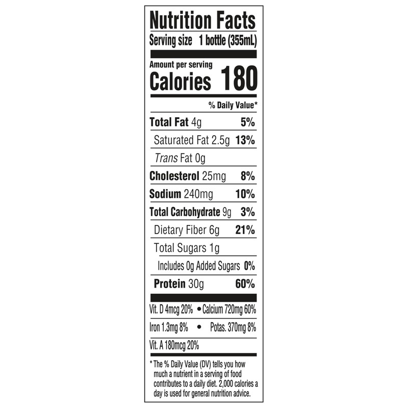 Oikos Protein Shake, Chocolate, 30g High Protein Drinks, Shelf Stable,
