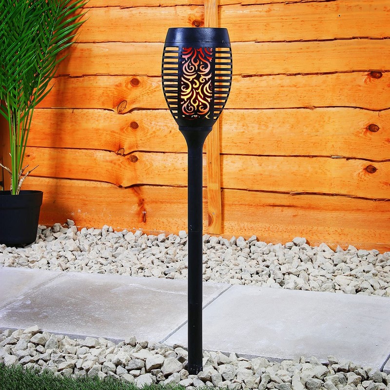 Solalite® 2 Pack 51 LED Solar Torch Light Dancing Flickering