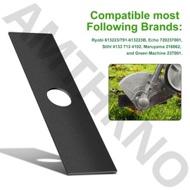 1 Set 7-1/2" Edger Blades (1” Center Hole), for Ryobi 613223, Craftsman 85719 79240, Echo 720-237-001, Stihl 4133-713-4101, Maruyama 216062. Green Machine 237001, Universal Compatible Most Edger