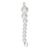 10Pcs Pearl Shoe Chains Polished ABS Resin Metal Buckle Widely