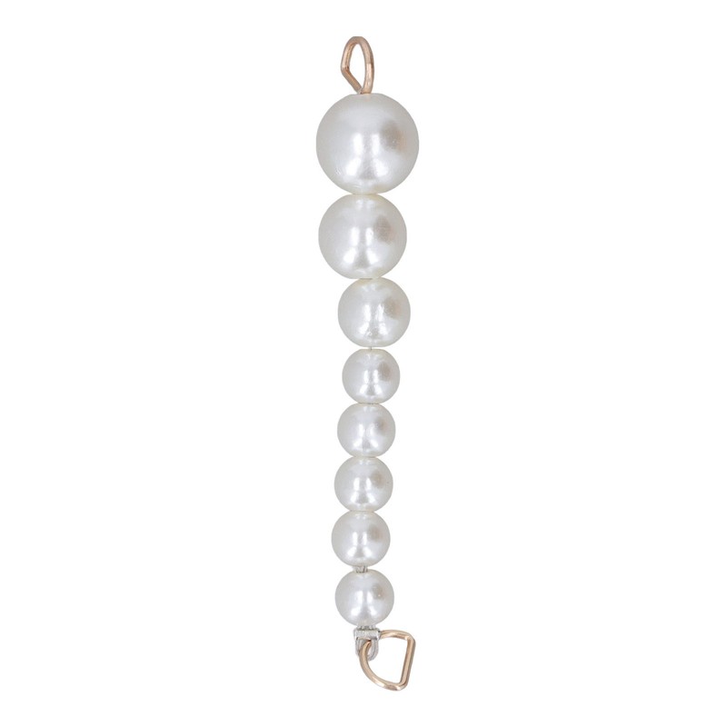 10Pcs Pearl Shoe Chains Polished ABS Resin Metal Buckle Widely