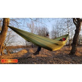 BUSHMEN travel gear Hammock ULTRALIGHT Ultra Light Japanese Genuine Green