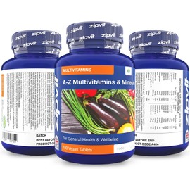 Multivitamin Tablets - Vegan Multivitamin for Women & Men - 180 Tablets - 6 Months Supply - with 25 Essential Active Vitamins & Minerals. Supports Bone Health and Your Immune System