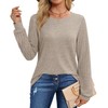 WIHOLL Early Fall Fahion Womens Tops Trendy Long Sleeve Shirts