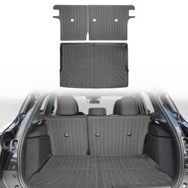 ZQULOYO Cargo Liners Backrest Mat for Kia Kicks Accessories 2025 with Hook&Loop Rear Trunk Mat Rear Seat Back Cover Protector All Weather Anti-Slip Split Dog Liner 3 PCS