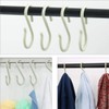 sourcing map S-Shaped Hooks Plastic for Kitchen Bathroom Closet Hanger