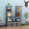 C&AHOME Wire Cube Storage, 12-Cube Organizer Metal, C Grids Storage