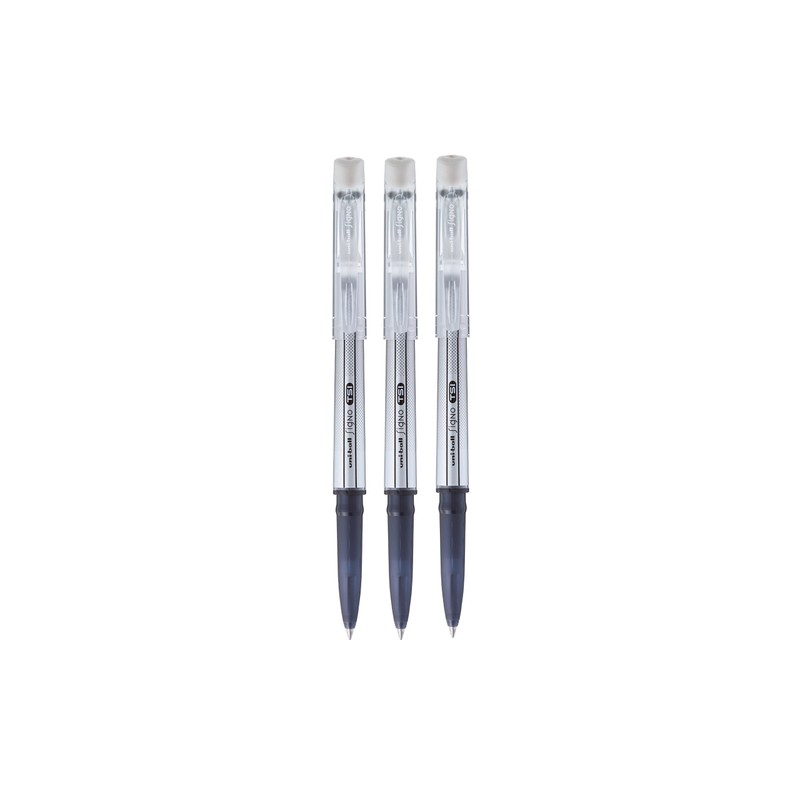 uni-ball 153544030 UF-220 Signo TSI Erasable Rollerball Pens, Black Erasable