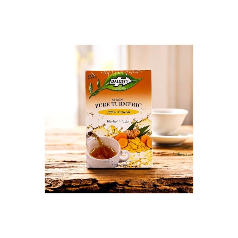 Dalgety Pure Turmeric Herbal Infusion Natural Tea, Delicious and Packed